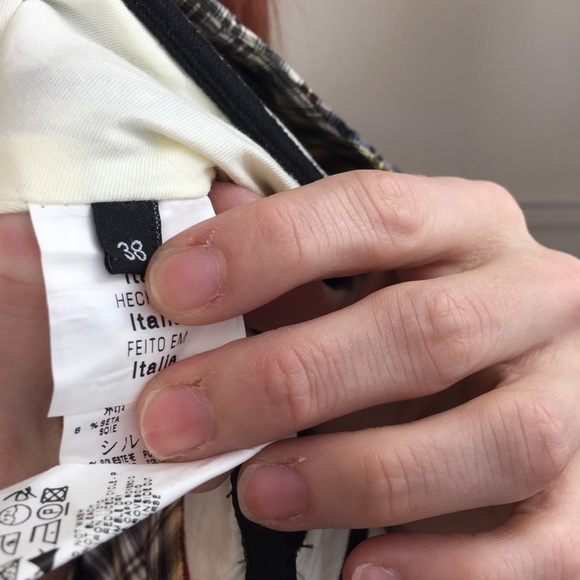 McQ Alexander McQueen Plaid Circle Midi Dress - Picture 3 of 8